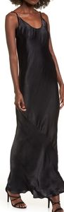 New Obey black satin Naomi dress size S